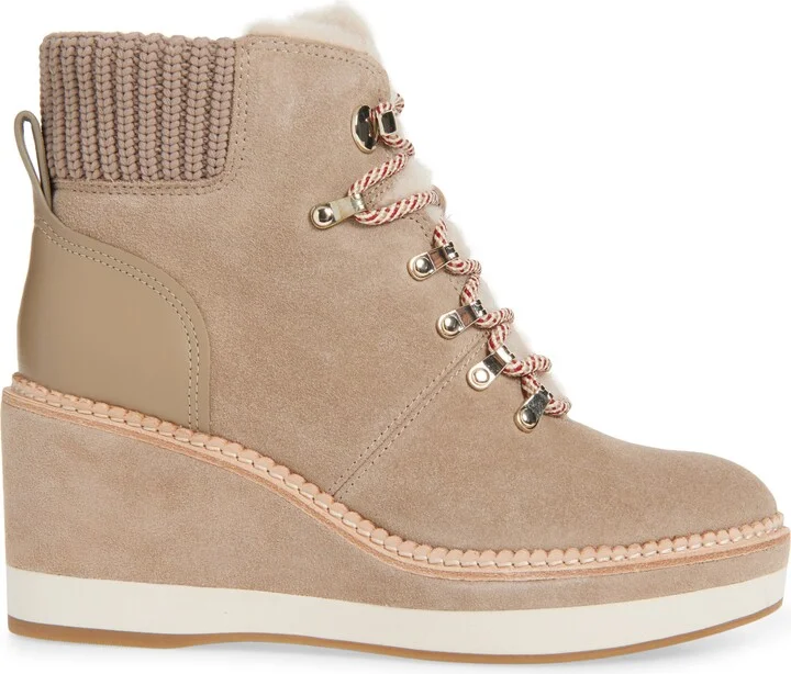 Willow Genuine Shearling Wedge Bootie - Image 9