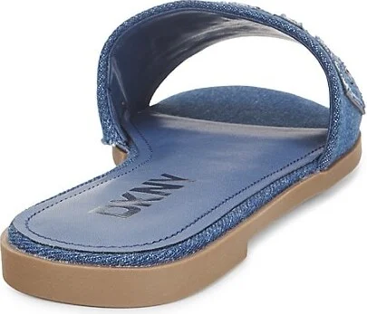 Willow Logo Denim Flat Sandals - Image 3