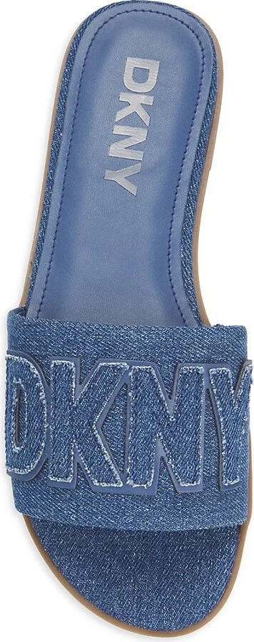 Willow Logo Denim Flat Sandals - Image 5