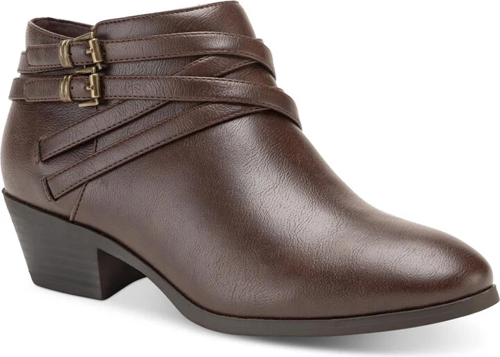 WILLOW Womens Block Heel Ankle Boots