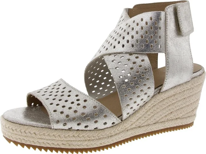 WILLOW Womens Textured Manmade Espadrille Heels