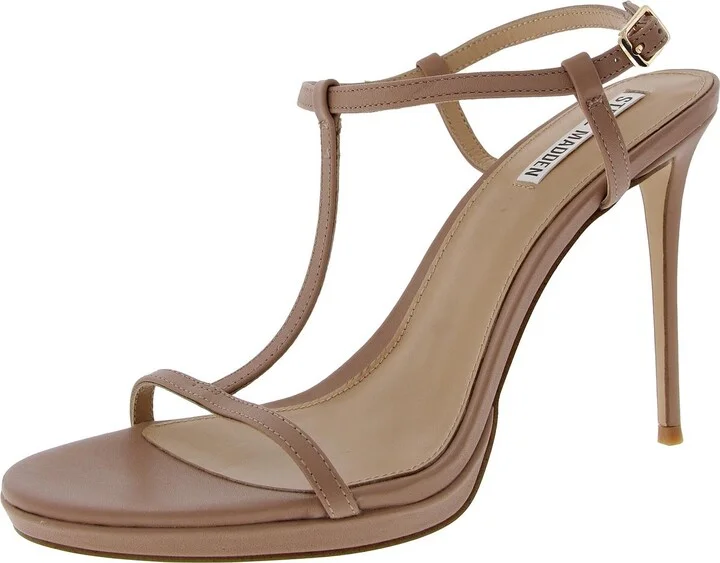 WILMA Womens Buckle Leather Ankle Strap