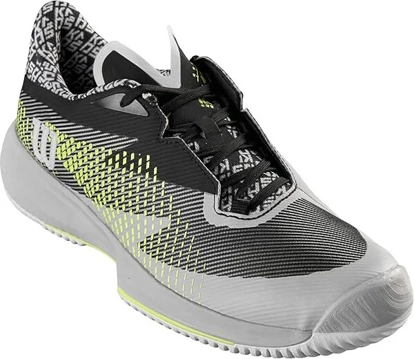 Wilson Kaos Swift 1.5 Tennis Shoes Men's Shoes Pearl Blue/Black/Safety Yellow : 7 D - Medium, Synthetic