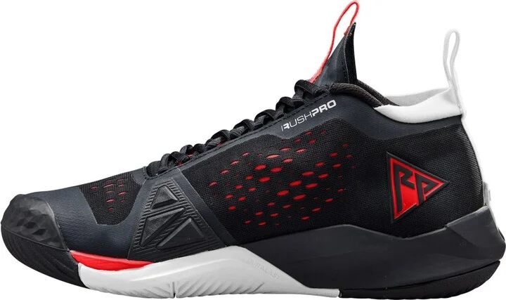 Wilson Men's Rush Pro Tour Mid Tennis Shoes - Black/white/red - Image 3