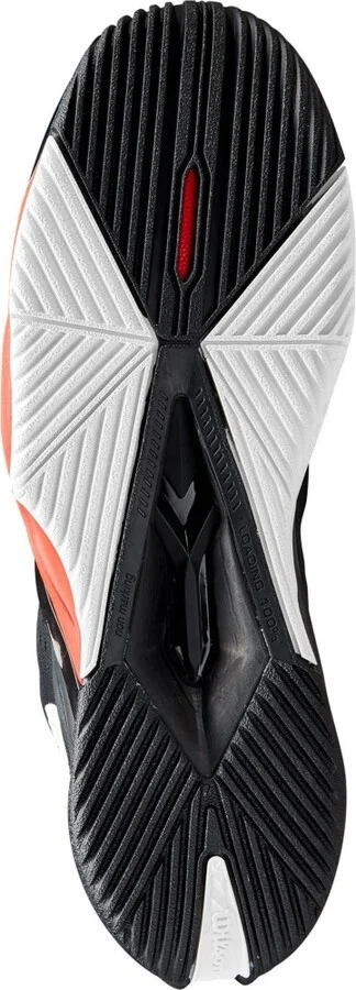 Wilson Men's Rush Pro Tour Mid Tennis Shoes - Black/white/red - Image 5