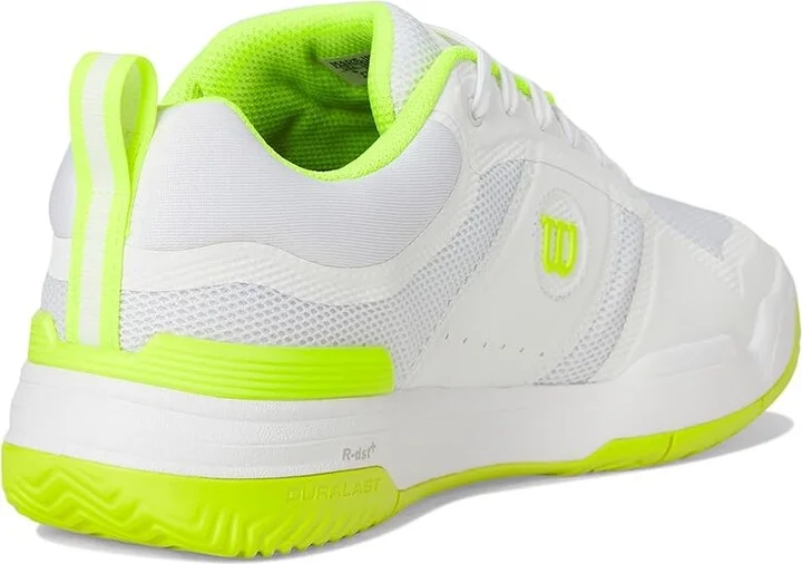 Wilson Pickle Pro Men's Shoes White/White/Safety Yellow : 12 E - Wide, Textile - Image 4