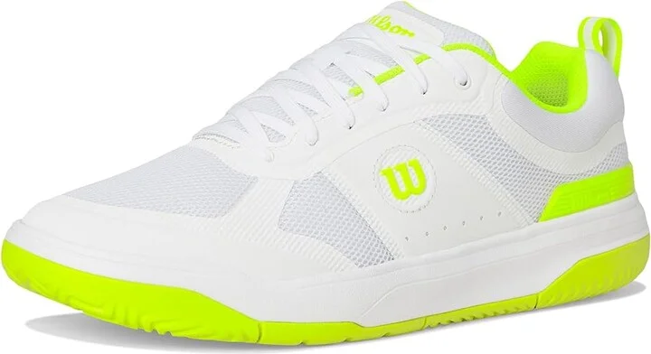 Wilson Pickle Pro Men's Shoes White/White/Safety Yellow : 12 E - Wide, Textile - Image 5