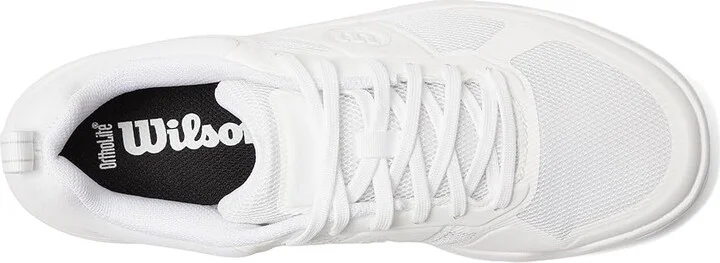 Wilson Pickle Pro Men's Shoes White/White/White : 7.5 E - Wide, Textile - Image 2