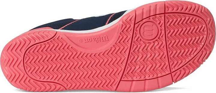 Wilson Pickle Pro Women's Shoes Navy Blazer/White/Dubarry : 7.5 D - Wide, Textile - Image 3