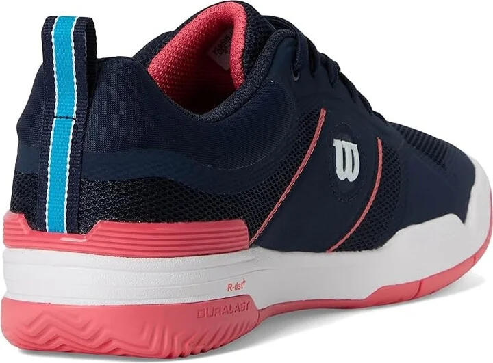 Wilson Pickle Pro Women's Shoes Navy Blazer/White/Dubarry : 7.5 D - Wide, Textile - Image 4