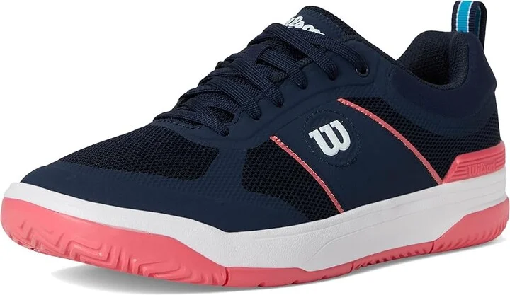 Wilson Pickle Pro Women's Shoes Navy Blazer/White/Dubarry : 7.5 D - Wide, Textile - Image 5