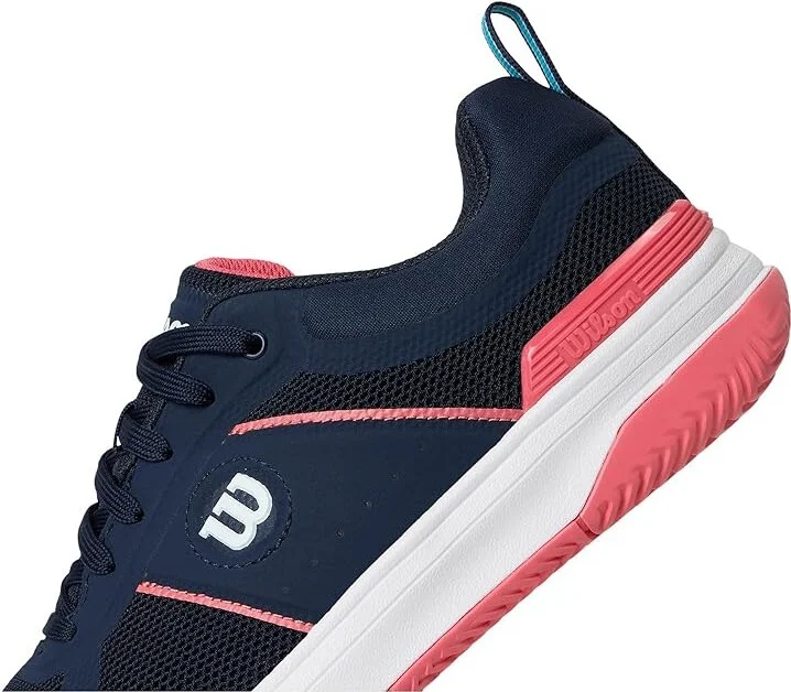 Wilson Pickle Pro Women's Shoes Navy Blazer/White/Dubarry : 7.5 D - Wide, Textile - Image 7