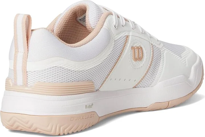 Wilson Pickle Pro Women's Shoes White/White/Cameo Rose : 7 D - Wide, Textile - Image 4
