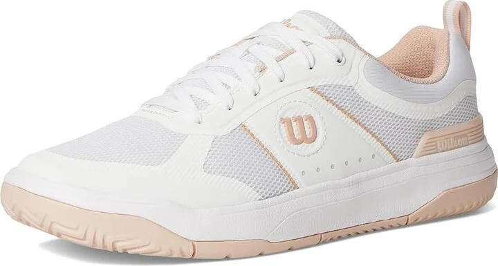 Wilson Pickle Pro Women's Shoes White/White/Cameo Rose : 7 D - Wide, Textile - Image 5