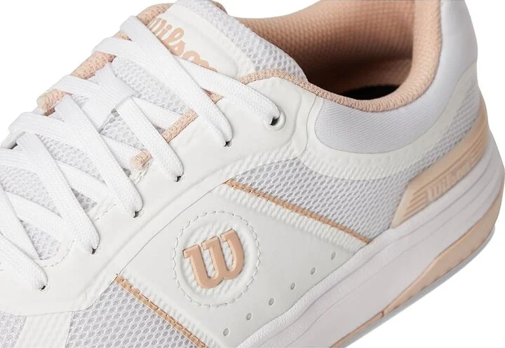Wilson Pickle Pro Women's Shoes White/White/Cameo Rose : 7 D - Wide, Textile - Image 7