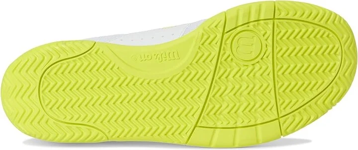 Wilson Pickle Pro Women's Shoes White/White/Safety Yellow : 7.5 D - Wide, Textile - Image 3