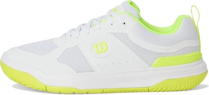 Wilson Pickle Pro Women's Shoes White/White/Safety Yellow : 7.5 D - Wide, Textile - Image 6