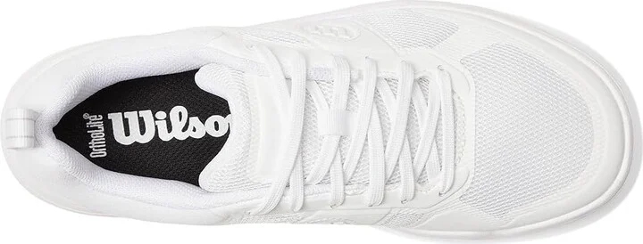 Wilson Pickle Pro Women's Shoes White/White/White : 6 D - Wide, Textile - Image 2