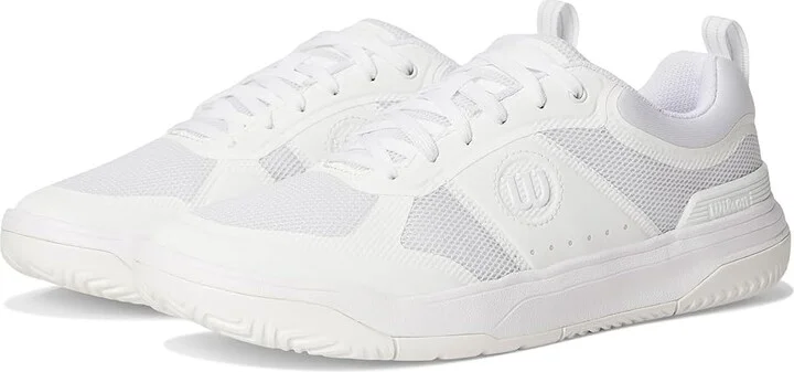 Wilson Pickle Pro Women's Shoes White/White/White : 6 D - Wide, Textile