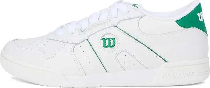 Wilson Pro Staff 87 Women's Snow Shoes White/White/Bosphorus : 10 M, Leather - Image 6
