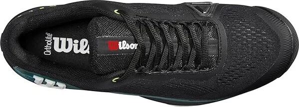 Wilson Rush Pro 4.0 Blade Men's Tennis Shoes Black/Black/Deep Teal : 7 D - Medium, Rubber - Image 2