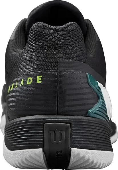Wilson Rush Pro 4.0 Blade Men's Tennis Shoes Black/Black/Deep Teal : 7 D - Medium, Rubber - Image 4
