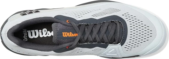 Wilson Rush Pro 4.0 Shift Men's Tennis Shoes Ballad Blue/Ebony/Orange Tiger : 14 D - Medium, Synthetic - Image 2