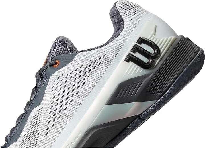 Wilson Rush Pro 4.0 Shift Men's Tennis Shoes Ballad Blue/Ebony/Orange Tiger : 14 D - Medium, Synthetic - Image 4
