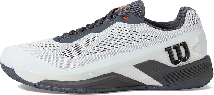 Wilson Rush Pro 4.0 Shift Men's Tennis Shoes Ballad Blue/Ebony/Orange Tiger : 14 D - Medium, Synthetic - Image 5