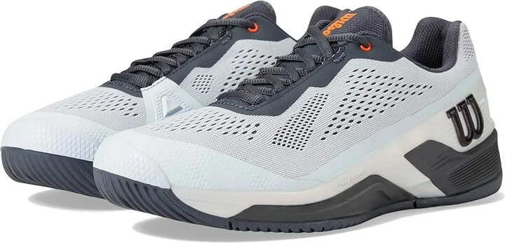 Wilson Rush Pro 4.0 Shift Men's Tennis Shoes Ballad Blue/Ebony/Orange Tiger : 14 D - Medium, Synthetic