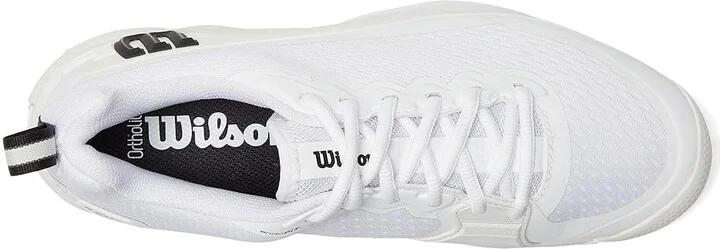 Wilson Rush Pro 4.5 Wide Toe Box Men's Shoes White : 9 E - Wide, Rubber/Synthetic - Image 2