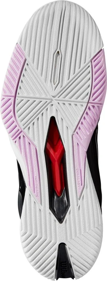 Wilson Rush Pro 4.5 Womens Tennis Shoes - Black/white/pirouette - Image 4