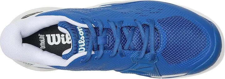 Wilson Rush Pro Ace Men's Tennis Shoes Deja Vu Blue/White/Black : 12.5 E - Wide, Synthetic - Image 2