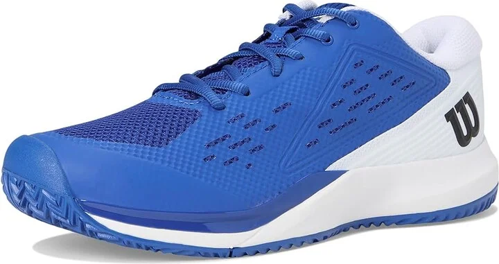 Wilson Rush Pro Ace Men's Tennis Shoes Deja Vu Blue/White/Black : 12.5 E - Wide, Synthetic - Image 5