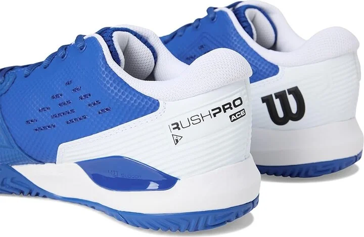 Wilson Rush Pro Ace Men's Tennis Shoes Deja Vu Blue/White/Black : 12.5 E - Wide, Synthetic - Image 7
