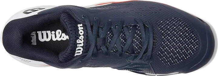 Wilson Rush Pro Ace Men's Tennis Shoes Navy Blazer/White/Wilson Red : 9.5 D - Medium, Synthetic - Image 2