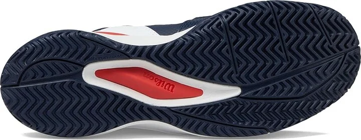 Wilson Rush Pro Ace Men's Tennis Shoes Navy Blazer/White/Wilson Red : 9.5 D - Medium, Synthetic - Image 3