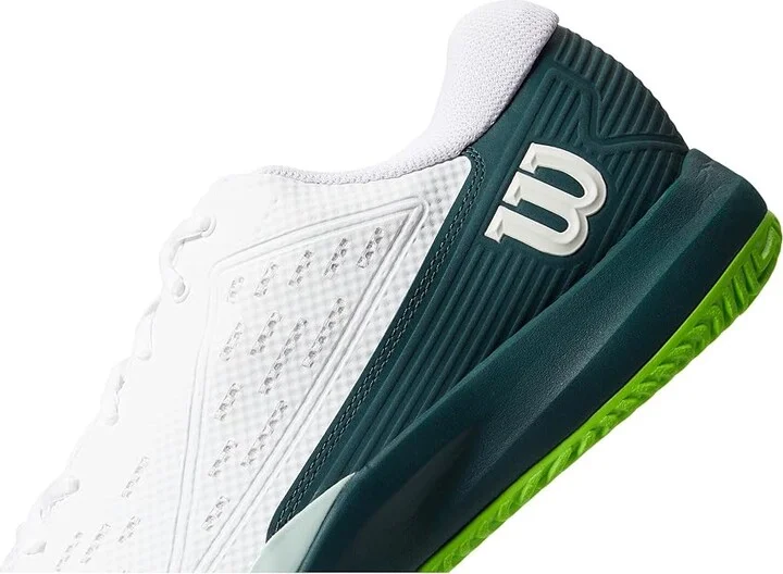 Wilson Rush Pro Ace Men's Tennis Shoes White/Ponderosa/Jasmine Green : 11.5 D - Medium, Synthetic - Image 4