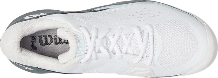 Wilson Rush Pro Ace Pickleball Shoes Women's Shoes White/Stormy Weather/Baby Blue : 11 B - Medium, Synthetic - Image 2