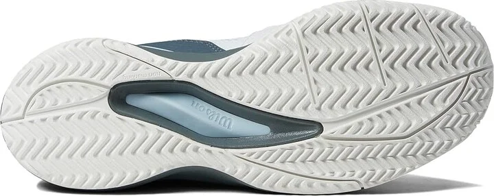 Wilson Rush Pro Ace Pickleball Shoes Women's Shoes White/Stormy Weather/Baby Blue : 11 B - Medium, Synthetic - Image 3