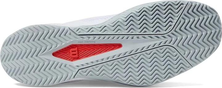 Wilson Rush Pro Lite Men's Tennis Shoes White/Pearl Blue/Monument : 10.5 D - Medium, Synthetic - Image 3