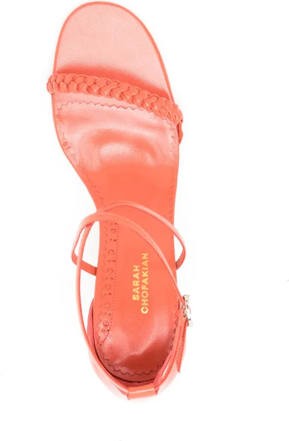 Windsor 75mm braided-strap leather sandals - Image 4