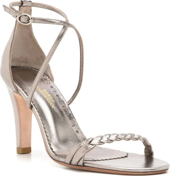 Windsor 75mm metallic-effect sandals - Image 2