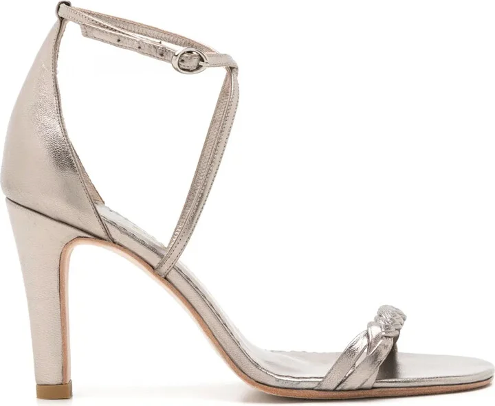 Windsor 75mm metallic-effect sandals