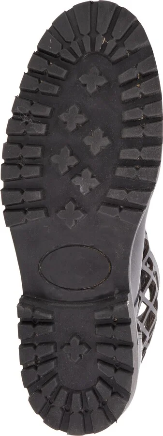 Windsor Leather Fishnet Cutout Boot - Image 6