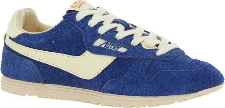 'Windspin Low' Blue Sneaker With Logo On The Side And On The Heel In Suede Woman - Image 2