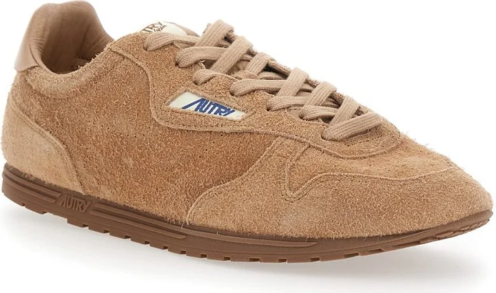 'windspin Low' Brown Sneaker With Logo On The Side And On The Heel In Suede Man - Image 2