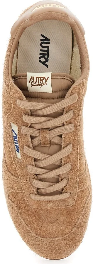 'windspin Low' Brown Sneaker With Logo On The Side And On The Heel In Suede Man - Image 4