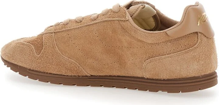 'Windspin Low' Brown Sneaker With Logo On The Side And On The Heel In Suede Man - Image 3
