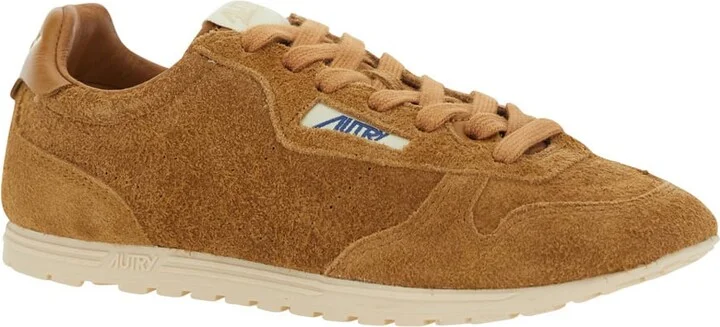 'windspin Low' Brown Sneaker With Logo On The Side And On The Heel In Suede Woman - Image 2